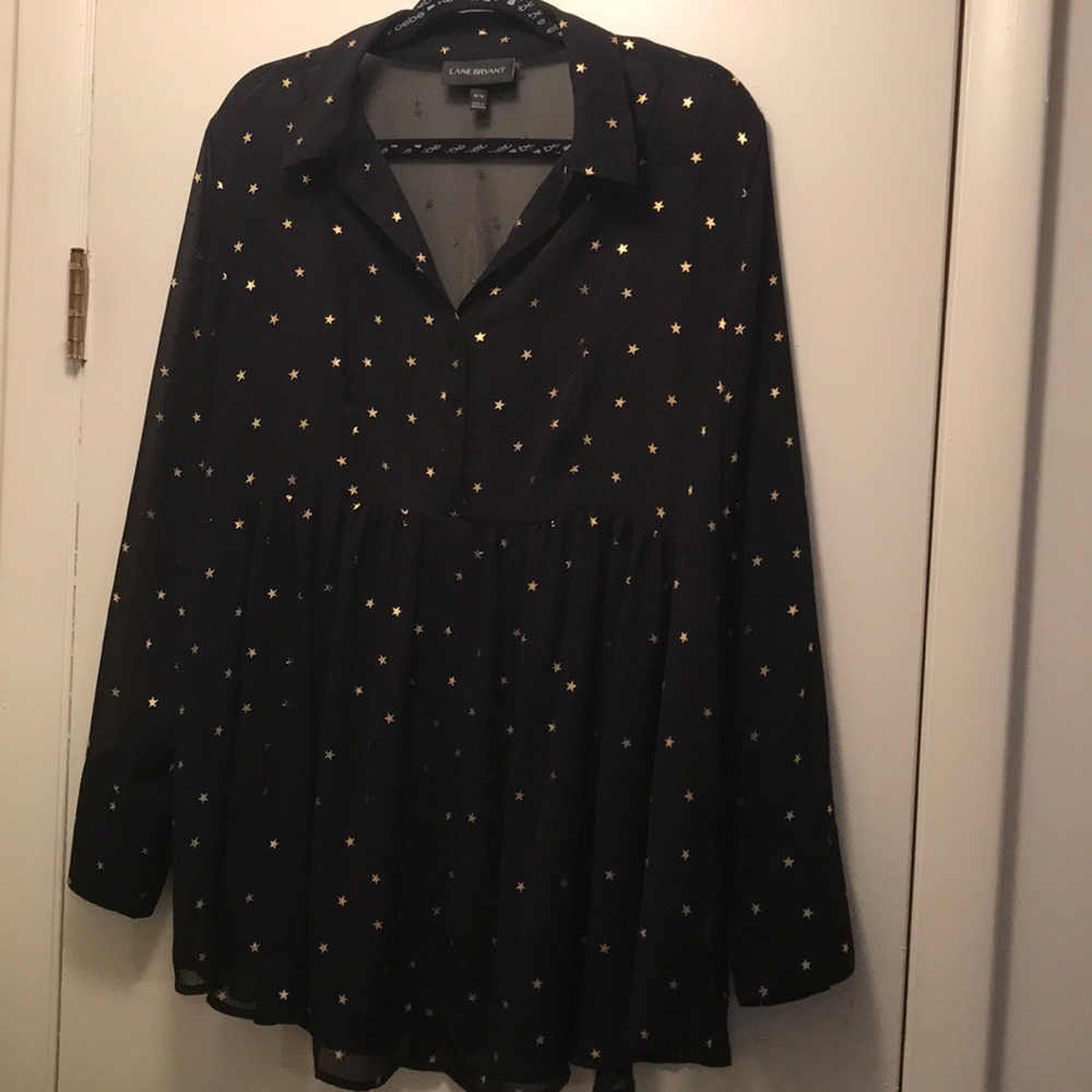 Women’s Lane Bryant Babydoll Sheer Blouse
